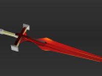 Red Sword 3D Model