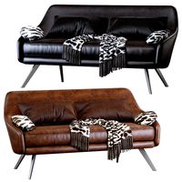 Roar & Rabbit Pleated leather sofa (119989)