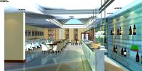 Restaurant Space 079 3D Model