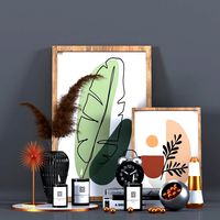 Decorative Set With Green Pampas (119663)