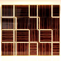 Zebrano decorative wall panel with backlight (119588)