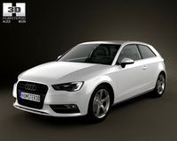 Audi A3 Hatchback 3door 2013 3D Model