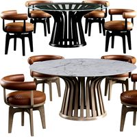 Dining table Cassina 390 Lebeau and Chair Cassina 528 Indochine (116544)