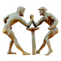 Sculpture of Greeks wrestling in their arms (114614)