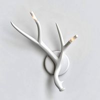Sconce Antlers Hardwired White Von Roll & Hill (114472)