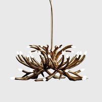 Chandelier Antlers 24 Antlers Gold Von Roll & Hill (114467)