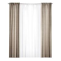Straight curtain with tulle (114429)