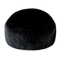Large fluffy and soft fur pouf (114411)