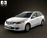 Honda Accord Tourer 2009 3D Model