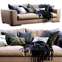 Flexform Scott Leather Sofa  (113218)