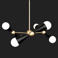 Caracas Six-Light Ivory Chandelier (113158)