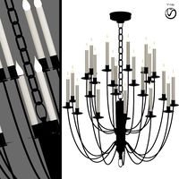Erika Two Tier Chandelier  (112418)