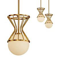 Mitzi Petra Wide Aged Brass Mini Pendant (111432)