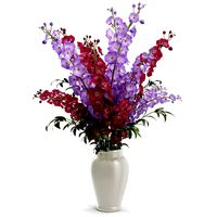 Delphinium flowers in vase (111400)