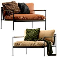 Coco Republic Malmo leather Outdoor Lounge Sofa (111262)