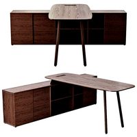 Sinetica STAY EXECUTIVE desk with shelves (111121)