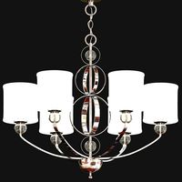 Golden Lighting 1030-6 CH Cerchi Six Light Chandelier (110869)
