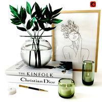 Decorative set with vase TETE A TETE By IVV (110856)