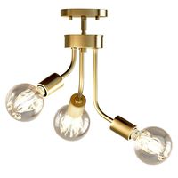 Zag 3-Light Antique Gold Chandelier (110855)