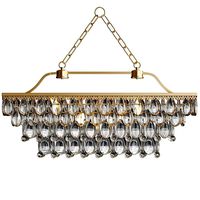 Clarissa glass drop quadro Chandelier (110751)