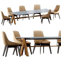 Linear Ditre and Garden table Meridiani (110546)