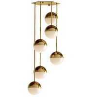 Italian Globe Cedar Moss Light 6 Chandelier (110396)