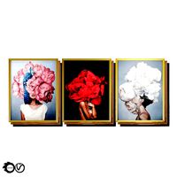 Art Frams 4 3 Art Flower Head Woman By 3 Frams (109695)