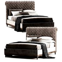 RH Chesterfield Bed without footerboard (109029)