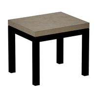 Parsons Concrete Top Dark Steel Base End Table (109006)