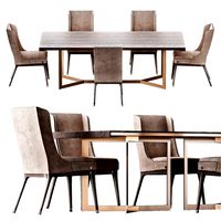 SANTOS Michelangelo Table and CHIARA Michelangelo Chair 2 (108543)