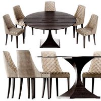 ROYAL Montenapoleone Table and ANTIBES Montenapoleone Chair (108541)