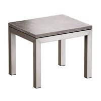 Parsons  Grey Marble Top  Base End coffe Table (Crate and Barrel) (108381)
