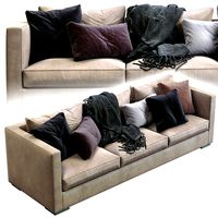 Meridiani Belmon Leather Sofa (108064)