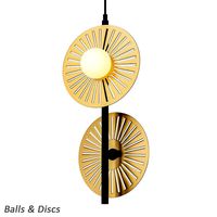 Balls & Discs Vertical 2 chandelier (107996)