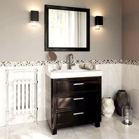 Bathroom furniture Kerama Marazzi Pompei 80 black (3 drawers) (107955)