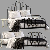 Anthropologie art deco bed (107048)