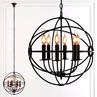 Restoration Hardware FOUCAULT'S ORB CHANDELIER 18 Rustic (106854)