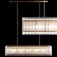 Restoration Hardware SAN MARCO LINEAR CHANDELIER 54 Brass (106838)