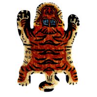 Vintage Tibetan Tiger Rug (106833)