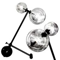 Restoration Hardware Glass Globe Mobile BOOM TABLE LAMP Black (106739)