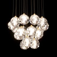 BOULE DE CRISTAL ROUND CLUSTER CHANDELIER 19 (106732)