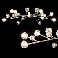 Restoration Hardware BOULE DE CRISTAL ROUND CHANDELIER 72 Nickel (106726)