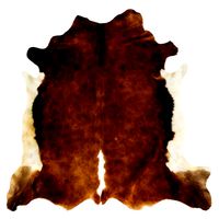 European Rug Cowhide Brown and White (106501)