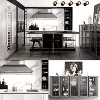 Snaidero Frame Kitchen with Appliances and Filling (106458)
