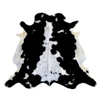 Cowhide Black and White Spotted Rug (106429)