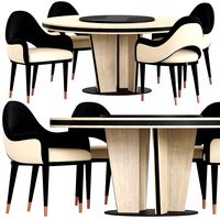 Sesto Senso Cprn Homood Table and Chair (106383)