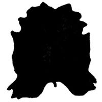 Black Cowhide Rug (106362)