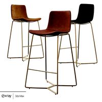 Slope upholstered bar chair (106142)