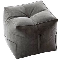 Life Grey Bean Bag Pouffe and Vienna Woods Bermuda Ottoman (105995)