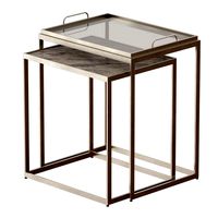 Crate and Barrel Saylor Nesting End Tables  (105612)